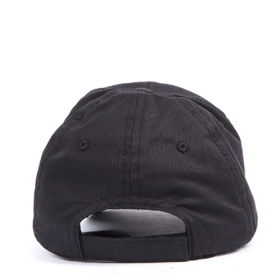 Shop Dolce & Gabbana Black Cotton Baseball Cap With Logo Patch
