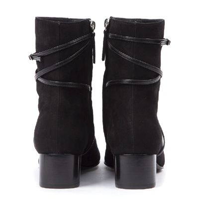 Shop Giuseppe Zanotti Prue Black Suede Ankle Boots