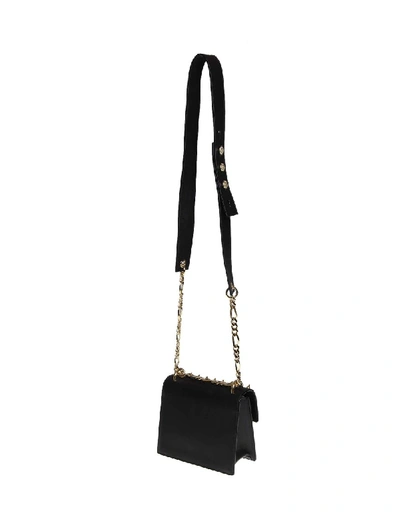 Shop Balmain B-bag 18 Shoulder Bag In Black Leather