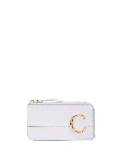 Shop Chloé White Women's White C-logo Small Wallet