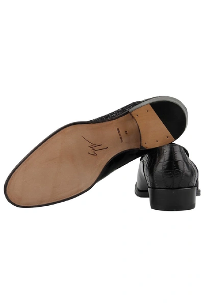 Shop Giuseppe Zanotti Benson Mocassins In Black