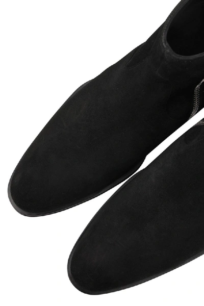 Shop Giuseppe Zanotti Abbey Suede Boots In Black
