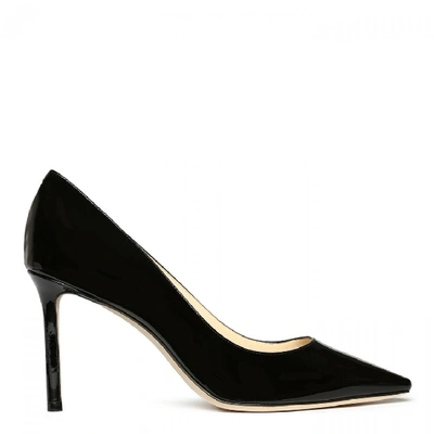 Shop Jimmy Choo Romy 85 Patent Leather Pumps In Black