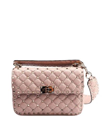 Shop Valentino Rockstud Spike Expandable Medium Bag In Pink