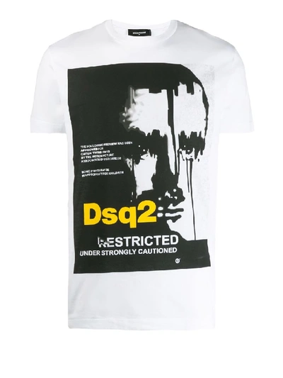 Shop Dsquared2 Dsq2 Print T-shirt In White