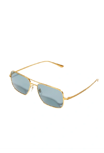 Sunglasses X The Row 'victory L.a.' Gold/blue
