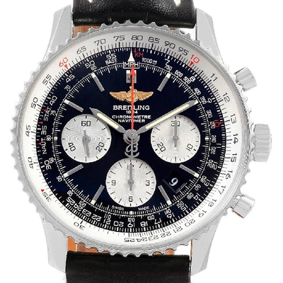 Shop Breitling Navitimer 01 Black Dial Steel Mens Watch Ab0120 Box Papers
