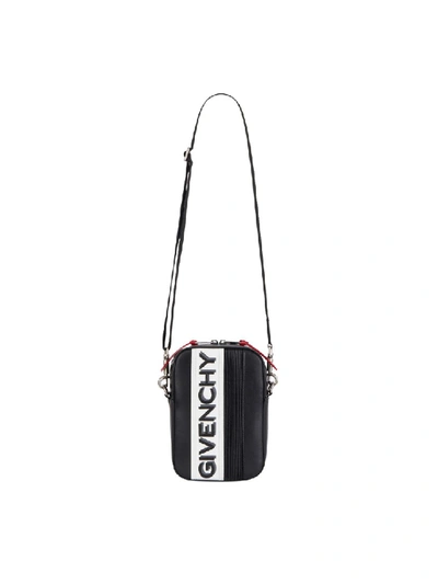 Shop Givenchy Mc3 Leather Crossbody Bag In Black