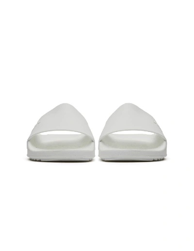 Shop Rick Owens Drkshdw Drkshdw By Rick Owens White Rubber Slides