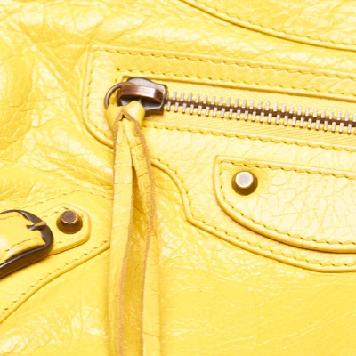 Shop Balenciaga Classic Hip Crossbody Bag In Yellow