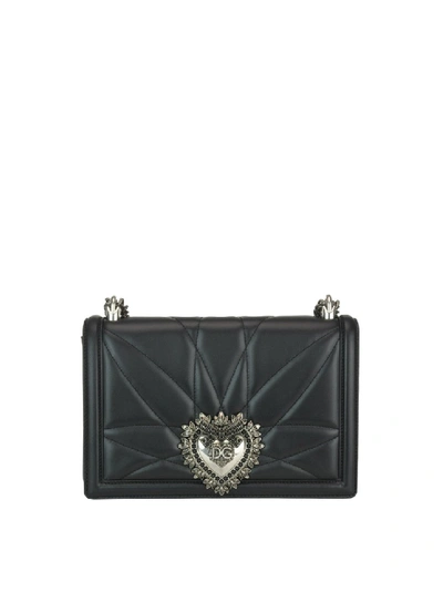 Shop Dolce & Gabbana Black Devotion Cross Body Bag