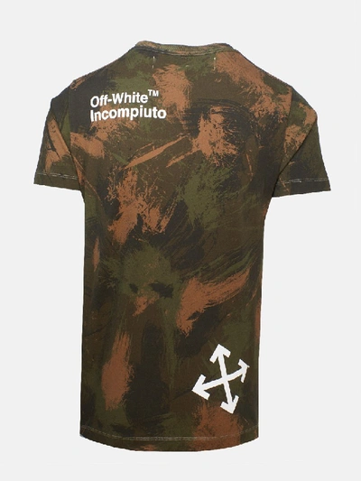 Shop Off-white Camouflage Paintbrush T-shirt In Black