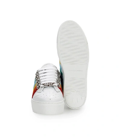 Shop Dsquared2 251 White Multicolor Sneaker