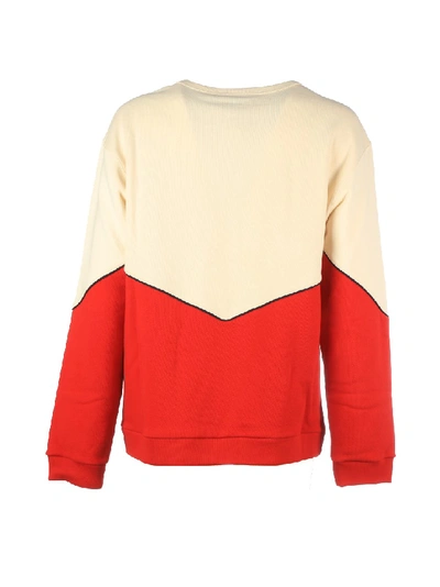 Shop Gucci Cotton Sweatshirt In Red