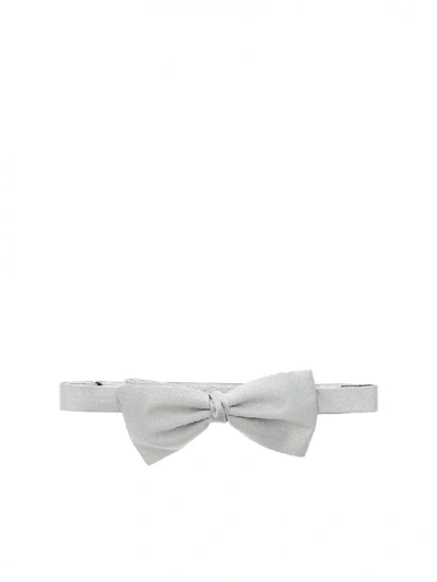 Shop Ermenegildo Zegna Silk Bow Tie Z6d66 4sh C In White