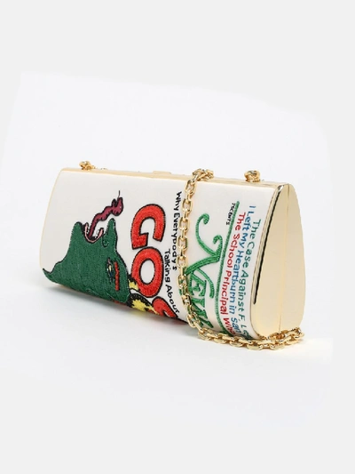 Shop Marc Jacobs Multicolor The Mag Bag Clutch In Neutrals