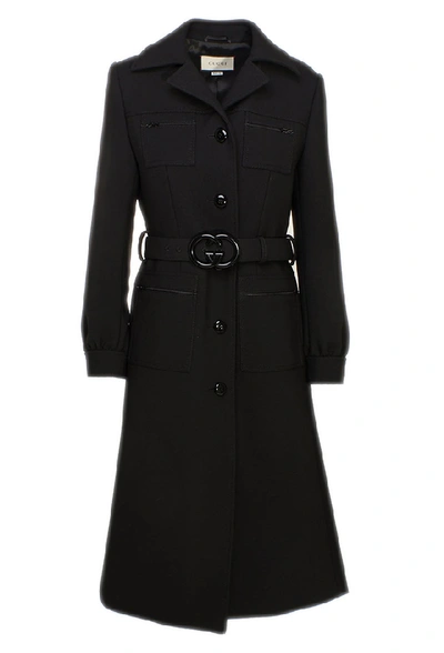 Shop Gucci Black Coat