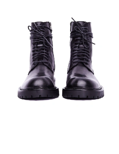 Shop Ann Demeulemeester Black Leather Boots