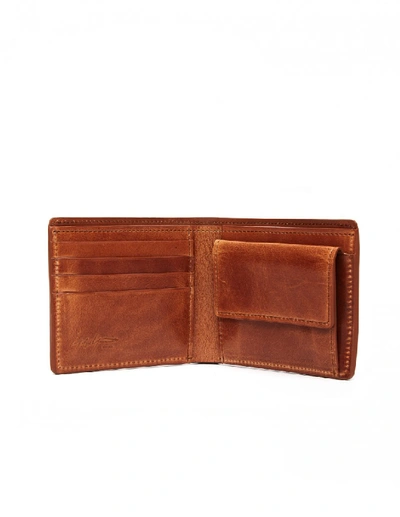 Shop Yohji Yamamoto Leather Wallet In Brown