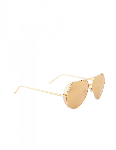 Shop Linda Farrow Luxe Sunglasses In Brown