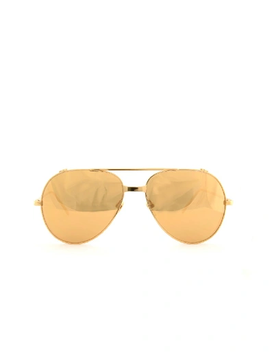 Shop Linda Farrow Luxe Sunglasses In Brown