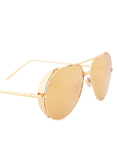 Shop Linda Farrow Luxe Sunglasses In Brown