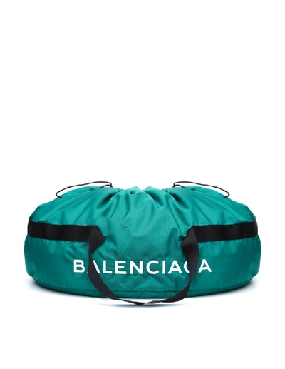 Shop Balenciaga Wheel Bag Xl In Green
