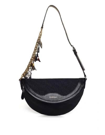 Shop Balenciaga Black Souvenirs Xs Bag