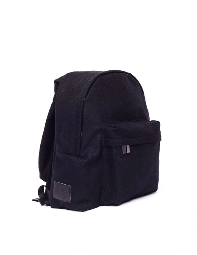 Shop Yohji Yamamoto Black Wool Backpack