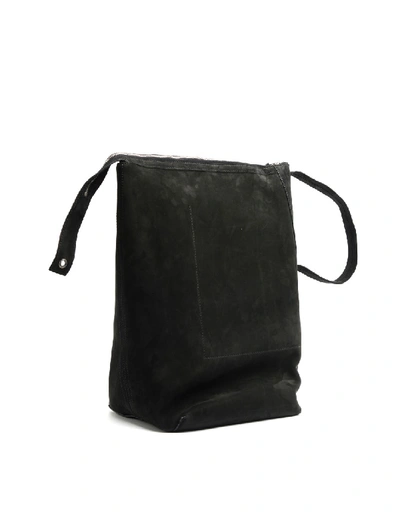 Shop Rick Owens Leather Bag In Black