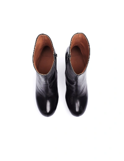 Shop Vetements Logo Platform Ankle Boots In Black