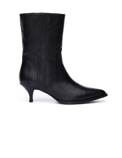 Shop A.f.vandevorst Black Leather Ankle Boots