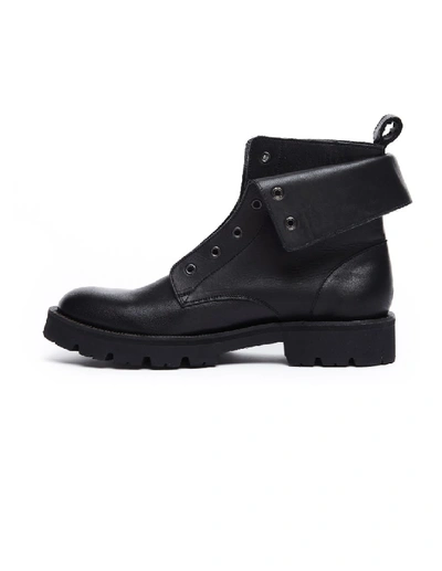 Shop Yohji Yamamoto Black Leather Boots