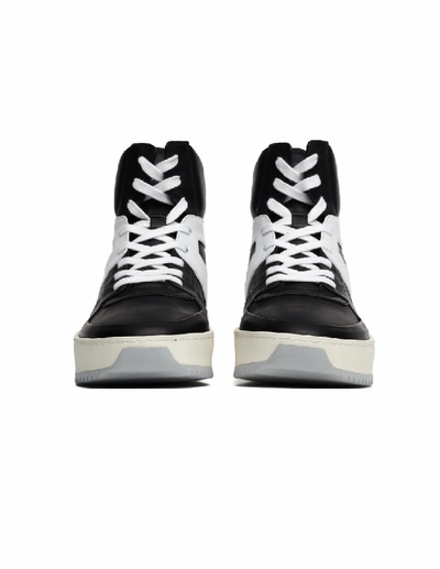 Shop Fear Of God Basketball High Top Leather Sneakers In White