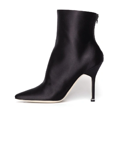 Shop Vetements X Manolo Blahnik Ankle Boots In Black