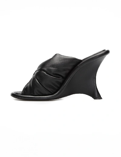 Shop Balenciaga Leather Mules In Black