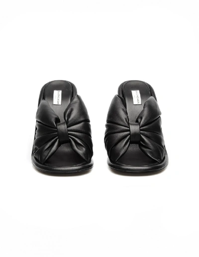 Shop Balenciaga Leather Mules In Black