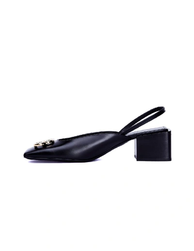 Shop Balenciaga Black Leather Double Square Bb Mules