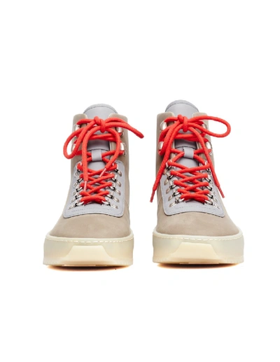 Shop Fear Of God Beige Leather Hiking Sneakers In Neutrals
