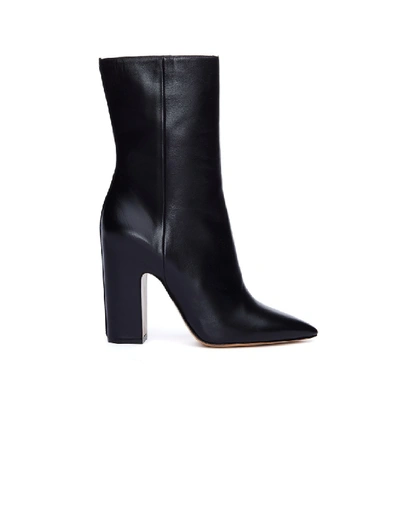 Shop Maison Margiela Pointed Toe Black Leather Boots