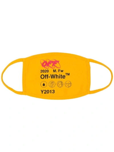 Shop Off-white Yellow Men's Yellow Industrial Y013 Mask In Gold