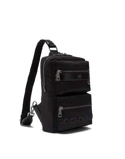 Shop Dolce & Gabbana Nylon Backpack In Black