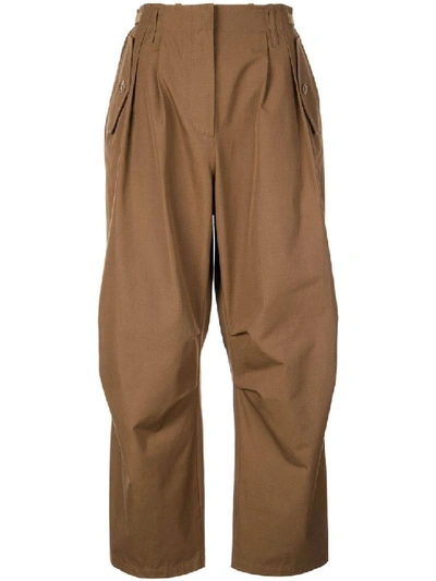 Shop Givenchy Brown Women's Wide-leg Trousers