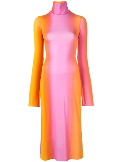 Shop Ellery Multicolor Women's Bach Tie-dye Dress In Orange