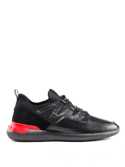 Shop Tod's Shoeker Nocode03 Black Sneakers