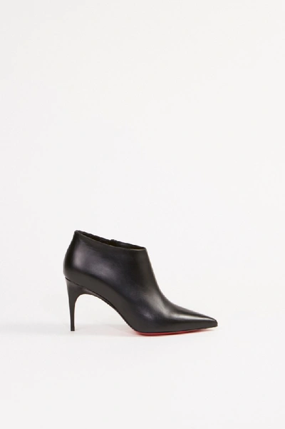 Shop Christian Louboutin Leather Ankle Boot 'gorgona' Black