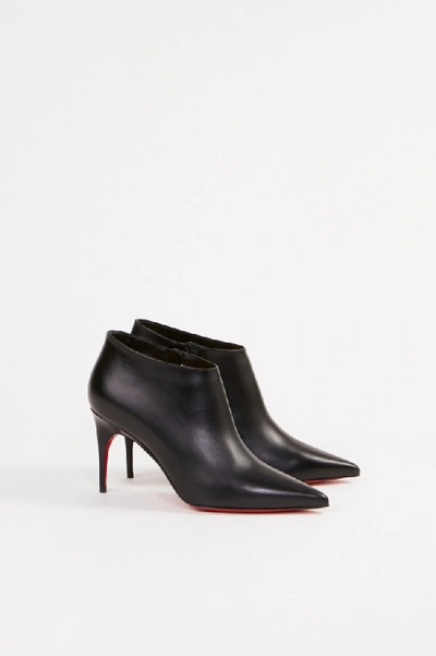 Shop Christian Louboutin Leather Ankle Boot 'gorgona' Black