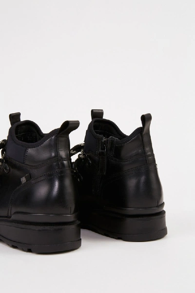 Shop Woolrich Leather Boots Black