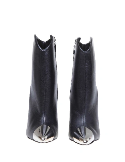 Shop Schutz Black Leather Ankle Boot