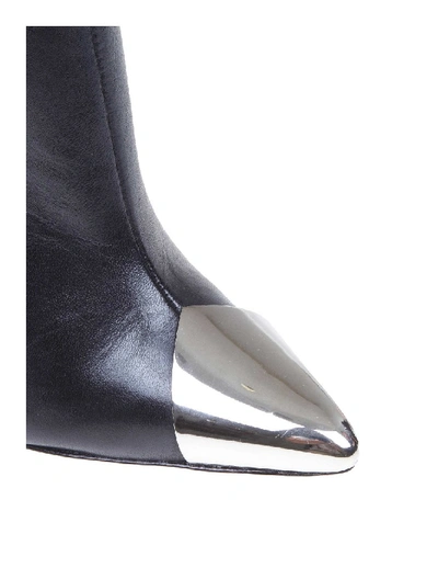 Shop Schutz Black Leather Ankle Boot